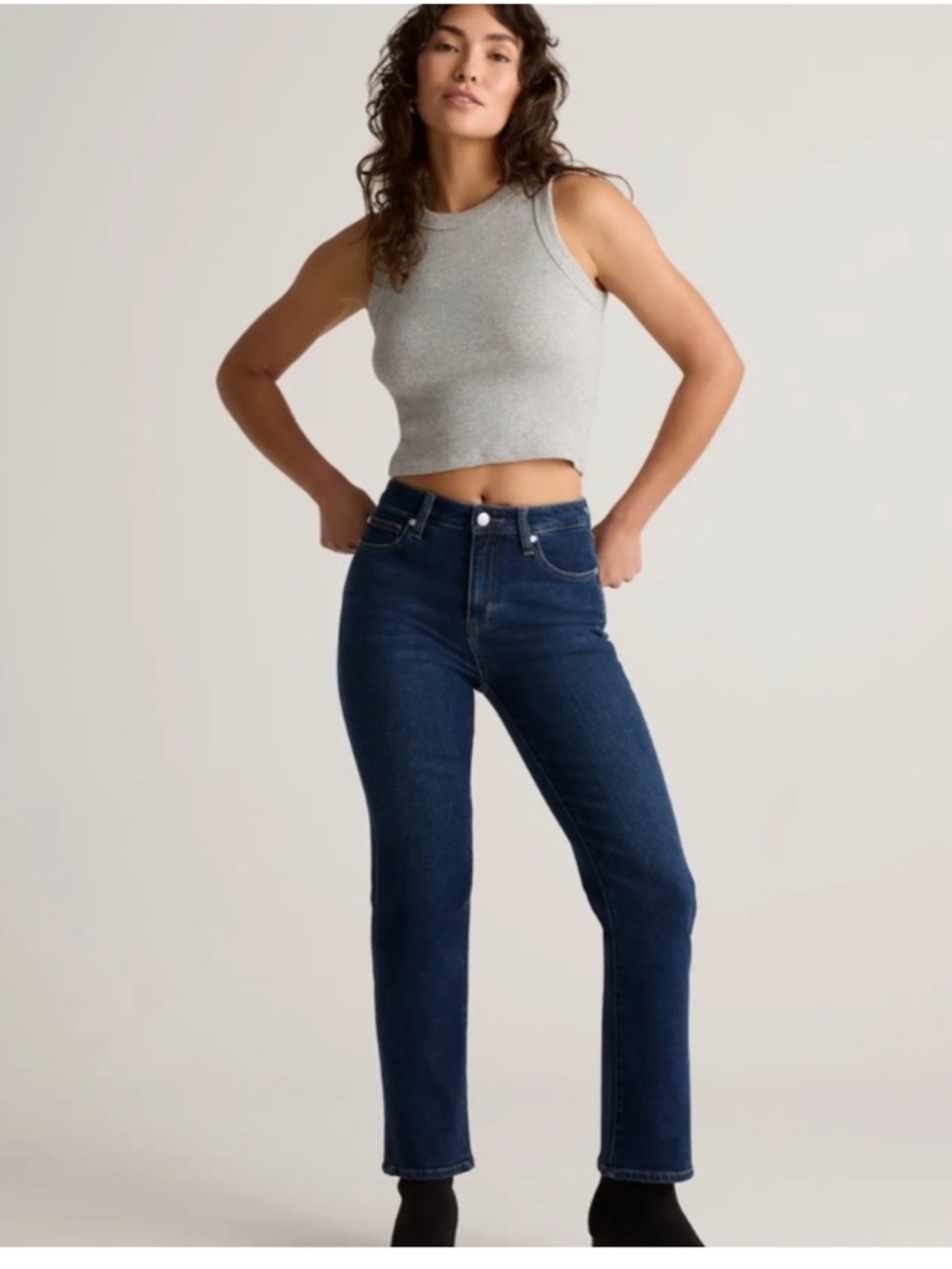 Quince Bella Stretch Straight Jeans